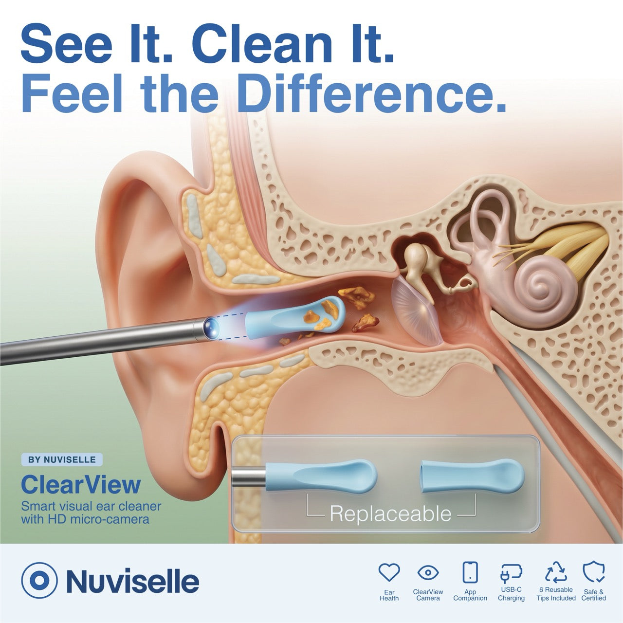 Nuviselle ClearView Ear Cleaner