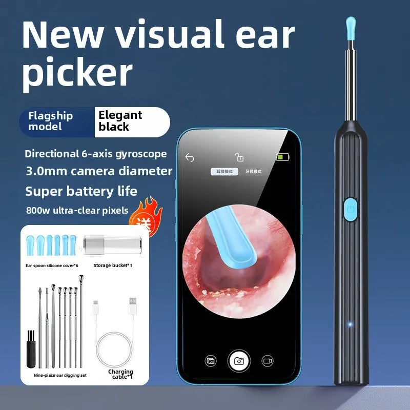 Smart Visual Ear Sticks Otoscope Endoscope Wax Removal Tool Earpick Mini Camera Health Care Ear Cleaner